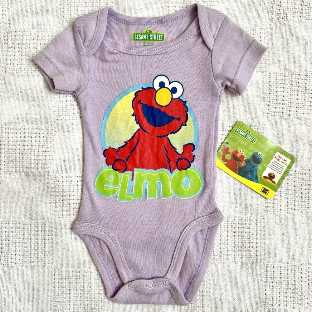 2011 sesame Street Elmo Infant Romper Body Suit Newborn 0-3 Month Creeper NWT